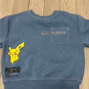 Pikachu Kids Blue Sweatshirt